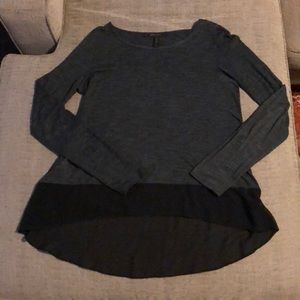 BCBG Maxazria Grey High Low Top